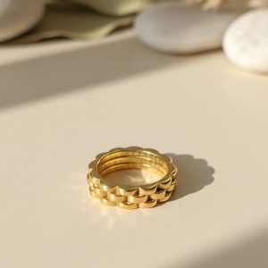 Stacked Gold Rings