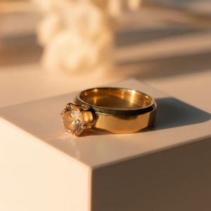Solitaire engagement ring
