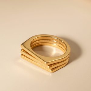 Geometric stackable rings