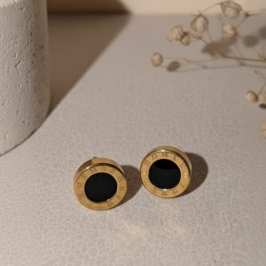 Mother-of-Pearl Roman Numeral Earrings