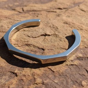 hexagon cuff bangle