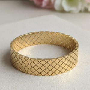 Textured Gold Bracelet