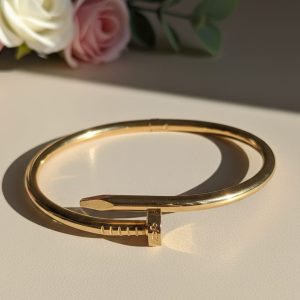 Gold Nail Bracelet