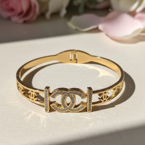 Paved Interlocking-C Bracelet