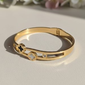 Stainless steel Gold bangle bracelet