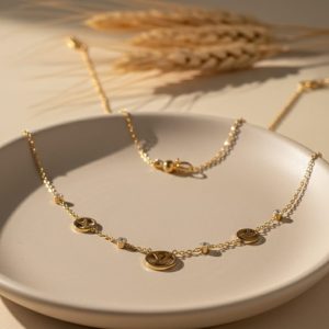 Golden LV Charm pendant